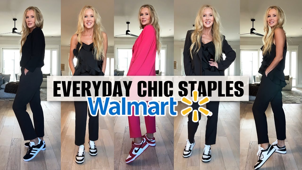 5 Affordable Wearable Outfits With Sneakers From WALMART! (Early Spring