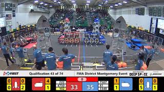 2019 FMA District Montgomery Event - Qualification Match 43