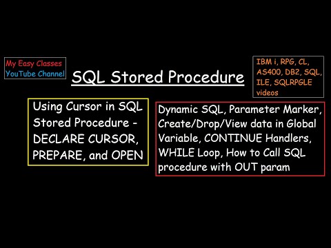 Using Cursor in SQL Stored Procedure in IBM i DB2 AS400-DECLARE CURSOR,PREPARE,OPEN