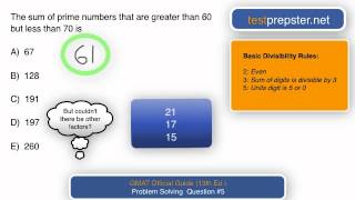GMAT OG Problem Solving  Question #5 explained