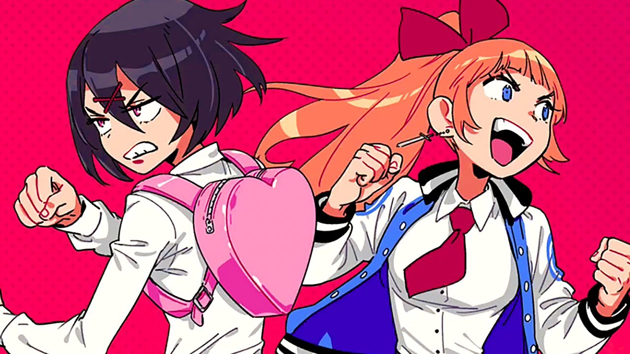 River City Girls - Area 1: River City High Walkthrough + Misuzu Boss Fight  (2 Player)