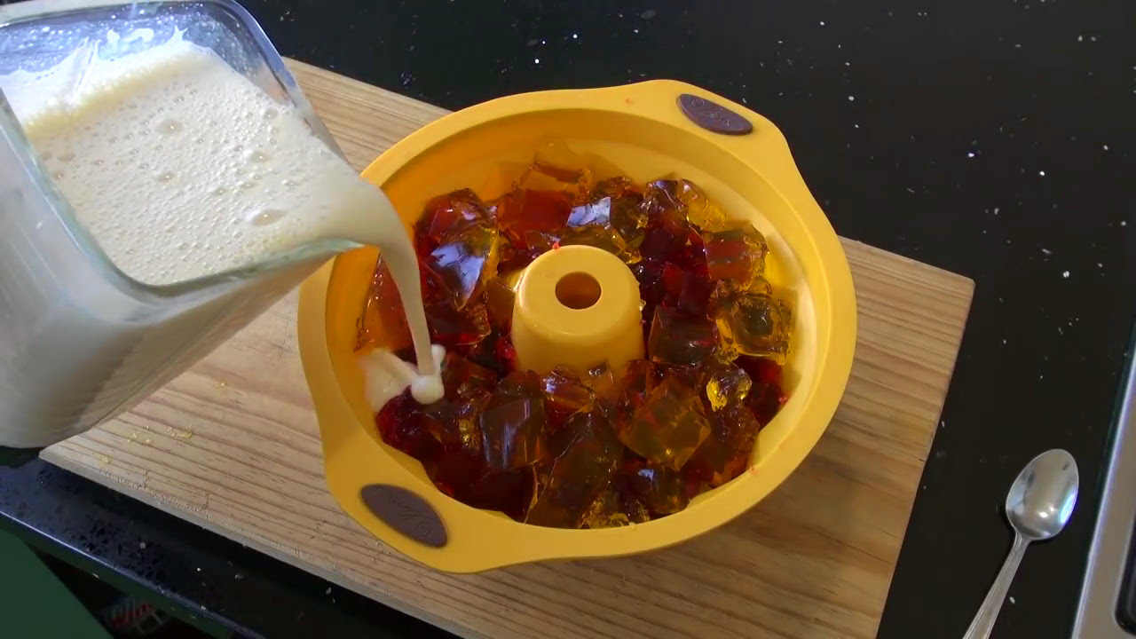 Deliciosa Gelatina de Mosaico receta muy fácil de hacer YouTube