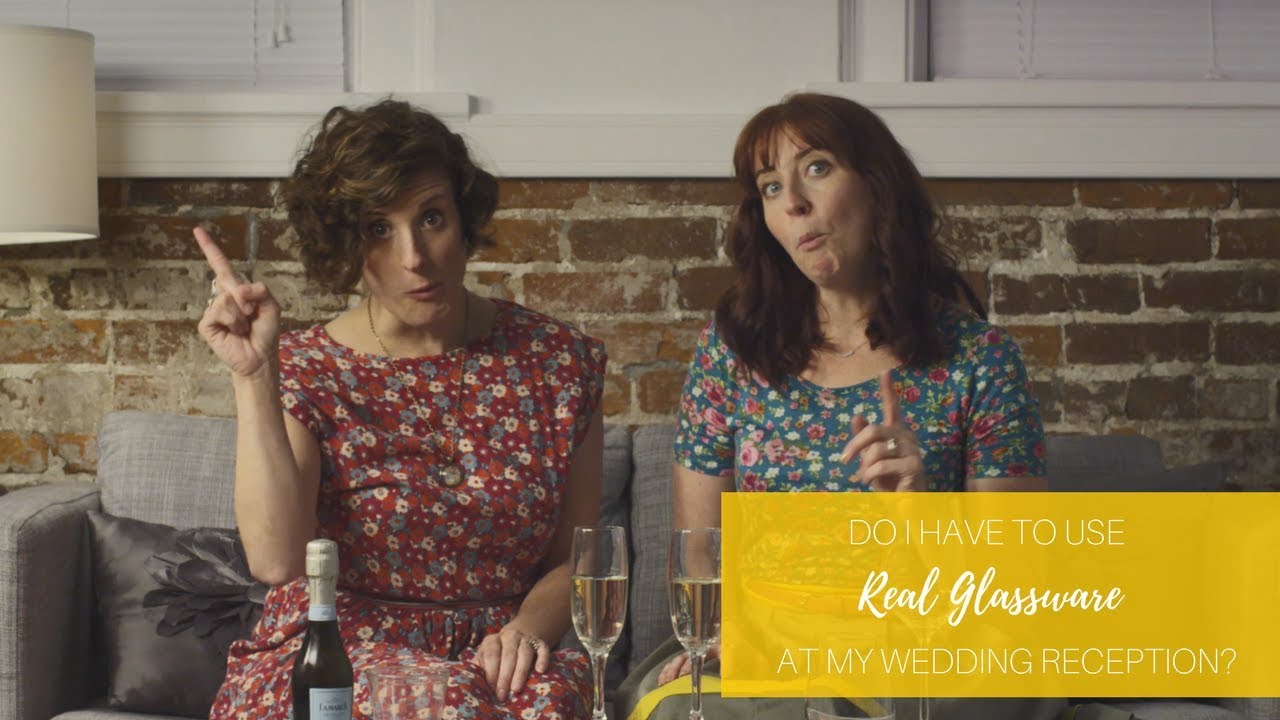 Do I Have to Use Real Glassware at My Wedding Reception?