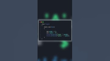 char in C# | Store a Single Character 🅰️💡 #shorts #coding