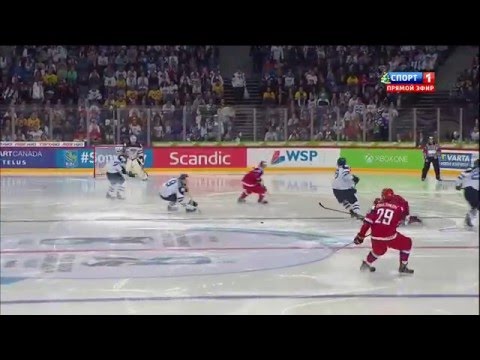 4. Foul von Finnland. Icehockey Final, U20 Russland-Finnland, 05.01.2016