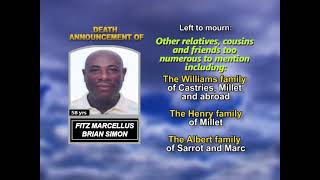 Fitz Brian Marcellus Simon ~ Long Obituary