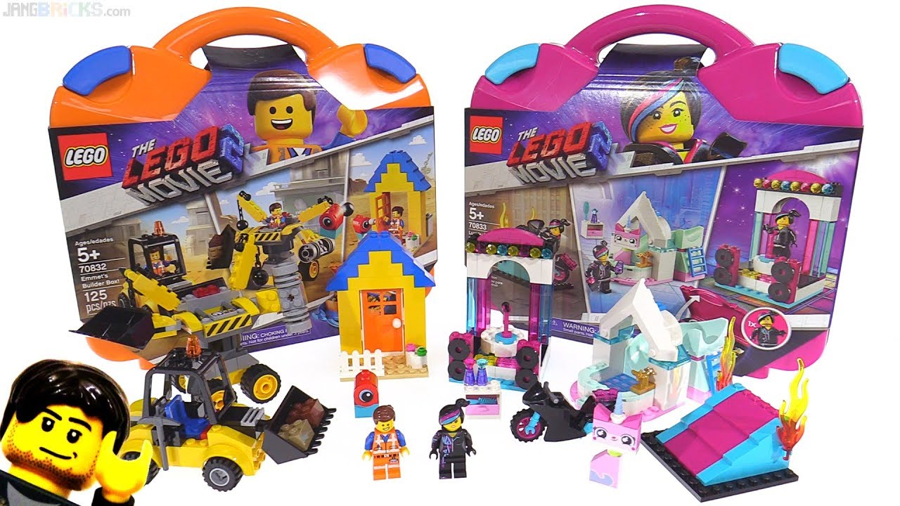 Lego Movie 2 Emmet'S & Lucy'S Builder Box Sets Reviewed! 70832 70833 -  Youtube