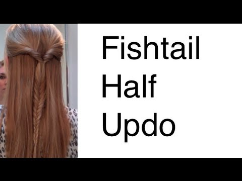 Aria Pretty Little Liars Half updo fishtail braid - Easy hairstyles for long hair