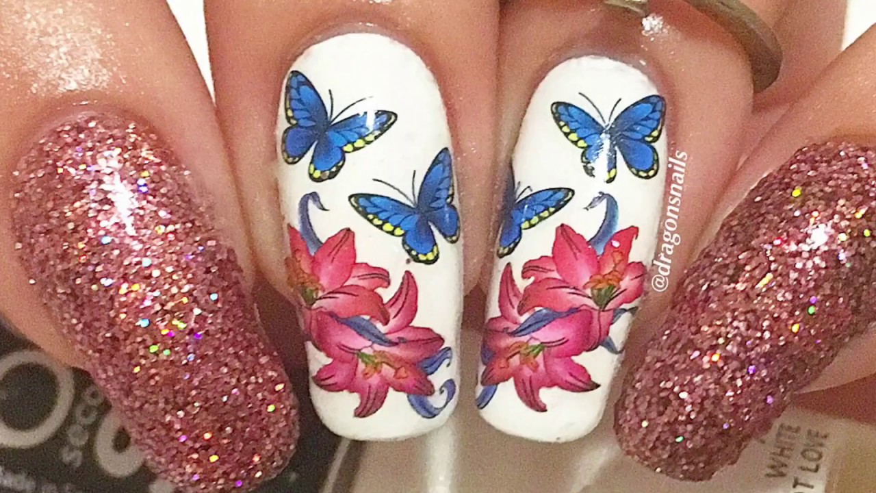 Dark Butterfly Nail Art Tutorial - wide 7