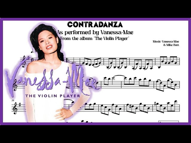Vanessa-Mae: Contradanza. Violin Sheet Music/Partitura. 🎻🎶 class=