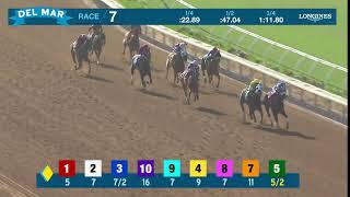 Fomo Joe wins race 7 at Del Mar 7/17/26