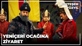 Süleyman Yeniçeri Ocağını Ziyaret Ediyor - Muhteşem Yüzyıl 121 Bölüm