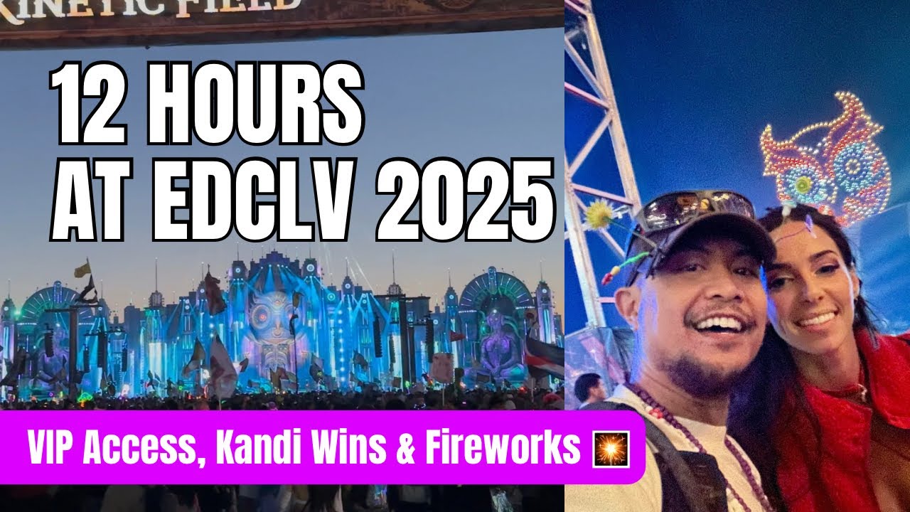 12 Hours Inside EDC Las Vegas 2025: VIP Access, Kandi Wins & Fireworks!
