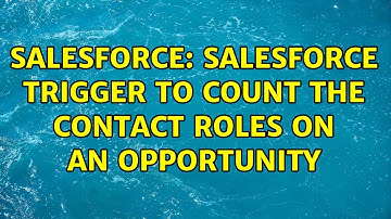 Salesforce: Salesforce Trigger to Count the Contact Roles on an Opportunity
