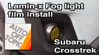 Lamin-X Fog light film install: Subaru Crosstrek