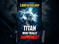 What Really Happened to Titan at 3,800 Meters? #scienceexplained #history #documentary