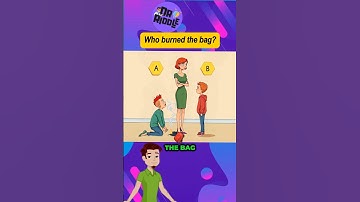 Who burned the bag? #riddleoftheday #enigma #riddle #quiz #puzzles