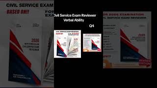 Civil Service Exam Reviewer Verbal Ability Question 4