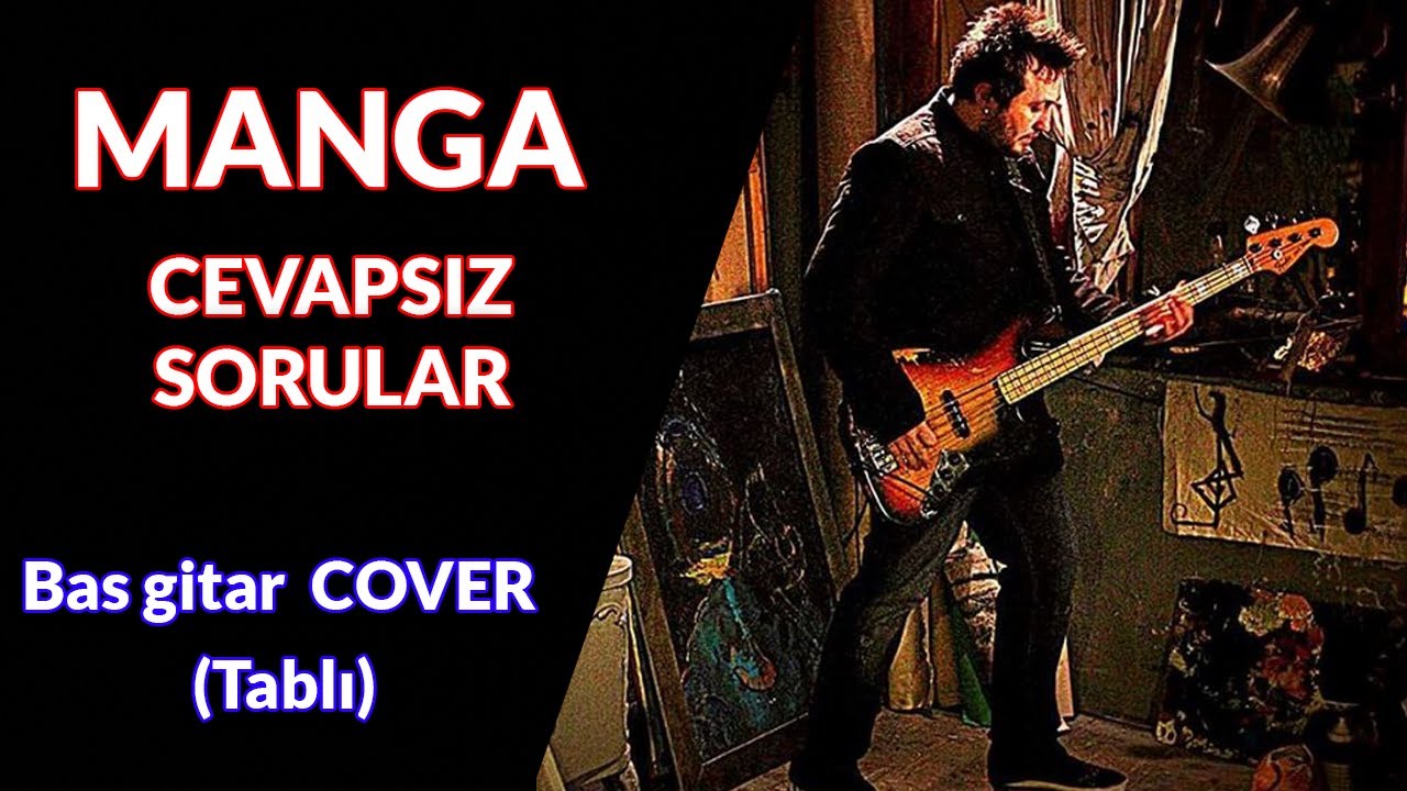 Manga - Cevapsız Sorular  🎸 (Bass Cover + Tablı) #manga #cevapsızsorular