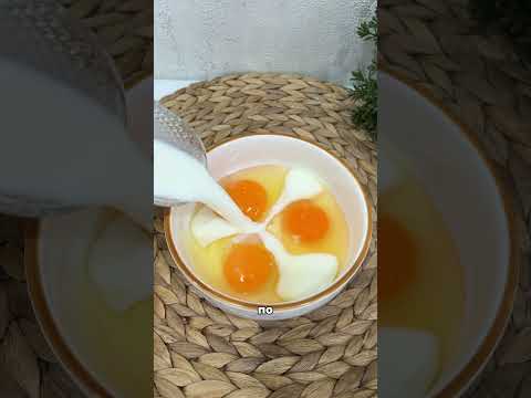ПЫШНЫЙ, КАК ОБЛАЧКО ОМЛЕТ. Рецепт в комментариях