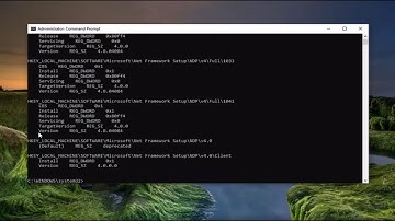 How to Find .NET Framework Version Installed in Windows 10
