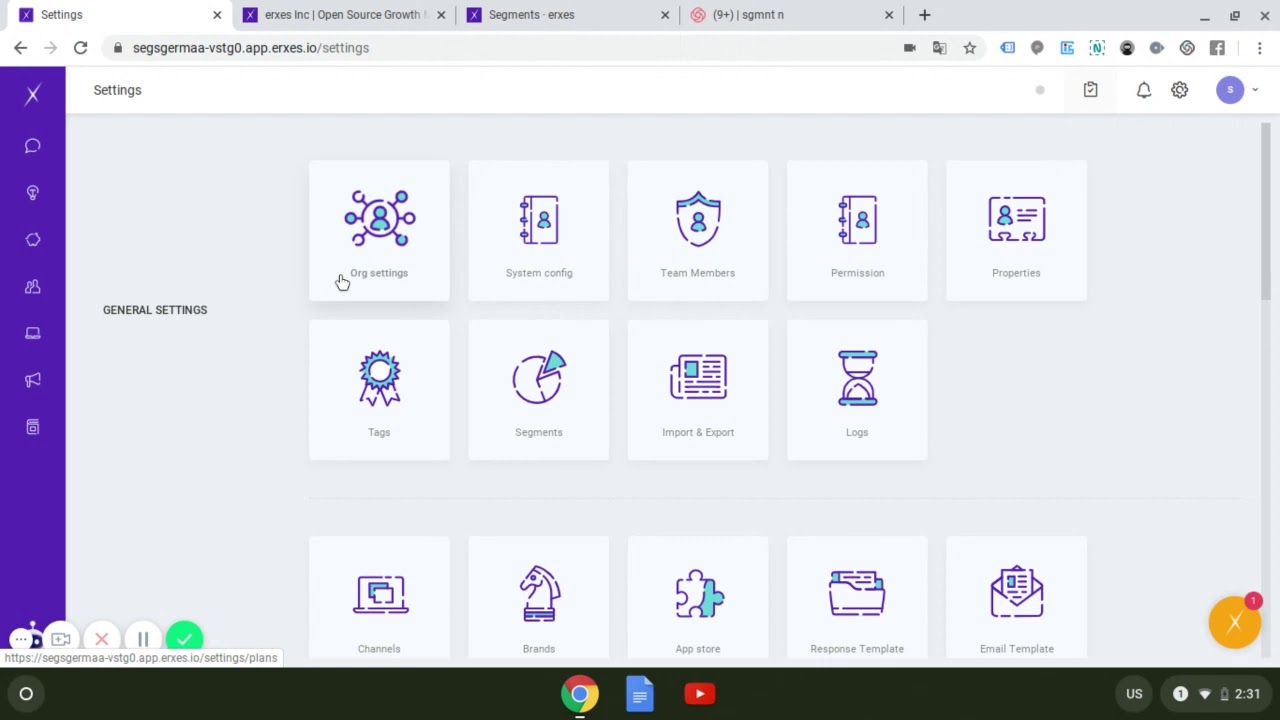 System Configuration - YouTube