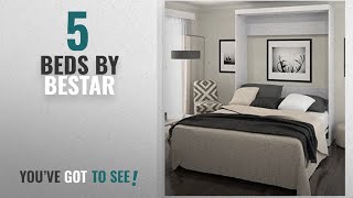 Top 10 Bestar Beds [2018]: Bestar Boutique Murphy Wall Bed Queen - White