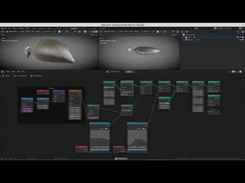 Blender 3.1 alpha: Low Poly Fish