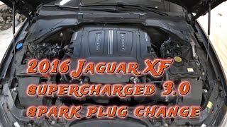 How to change the spark plugs on a 2016 Jaguar XF 3.0 supercharged engine