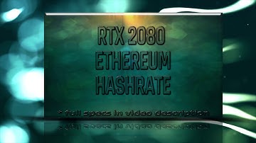 RTX 2080 Ethereum mining Hashrate|Power usage AMD RX/R9 GPU vs NVIDIA GTX 20/10/9 series