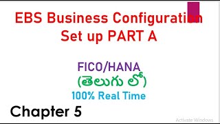 SAP FICO Course Videos|EBS Configuration Set up Part A| SAP FICO Videos in Telugu