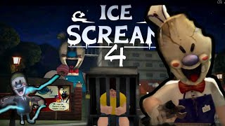 He captured me with my friends ice scream 4 Rod's Factory part 1