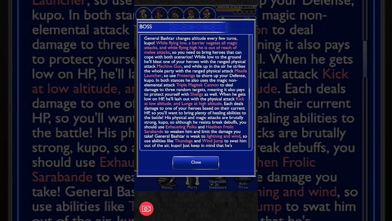 [FFRK] FFT-0 Into the Fray \ Togoreth Stronghold Grounds +