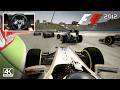 HRT F112 by Pedro de la Rosa | F1 2012 European Grand Prix | Logitech G29 Gameplay