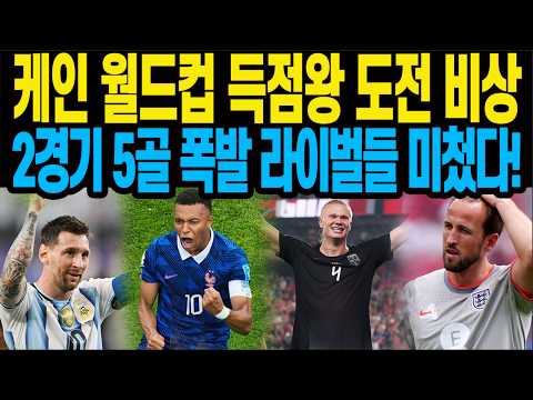 <strong>케인</strong> 월드컵 득점왕 <strong>도전</strong> 비상 2경기 5골 폭발 라이벌들 미첬다!