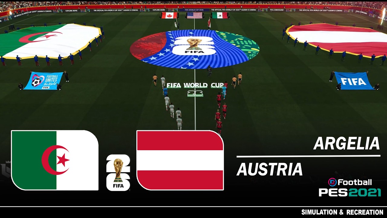 Argelia vs Austria ● Copa Mundial 2026 ● Simulación Pes 2021