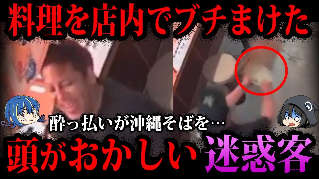 【ゆっくり解説】店内で好き放題大暴れ…頭がおかしい迷惑客６選