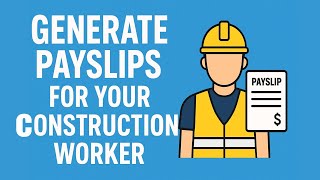 Generate Payslips for Your Construction Workers