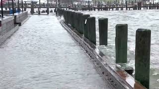 A look at the Rain and winds at Keyport New Jersey /December 2022
