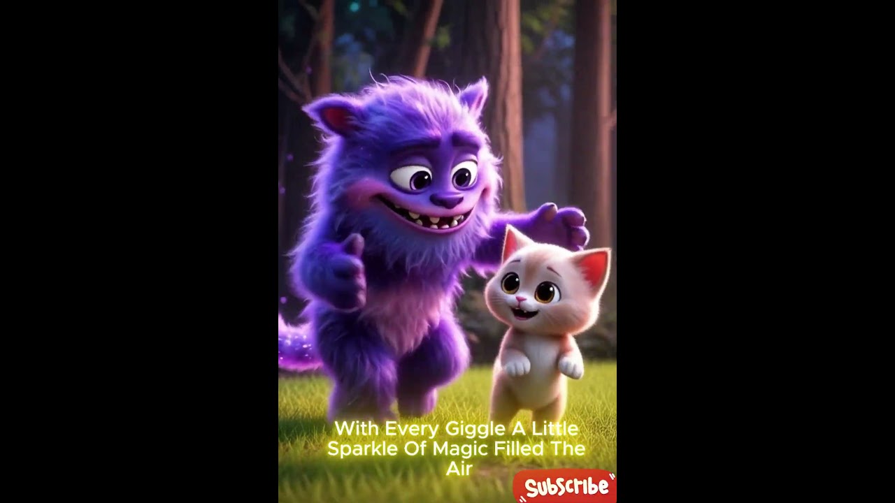 The Giggle Monster Who Loved Making Everyone Laugh #disney #childrenssongs #cute#cartoon #monster