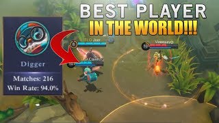 Mobile Legends Best Player In The World Digger Gameplay No.1 Diggie Best Build