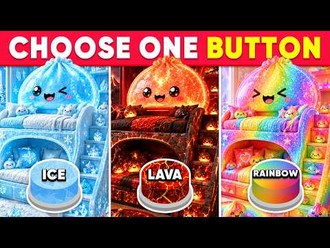 Choose One Button! Ice, Lava or Rainbow Edition! ❄🔥🌈 How Lucky Are You? 😱 Quiz Shiba