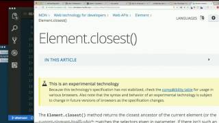Day 4 - Afternoon, Part 13 Element.closest, Childnode.remove - Xtbc 2017 Session 3