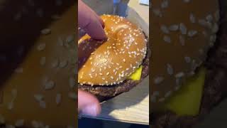 Macdonald’s quarter pounder burger in Calgary