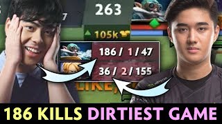 186 KILLS Ana - DIRTIEST Fountain Farm in Dota history with Abed