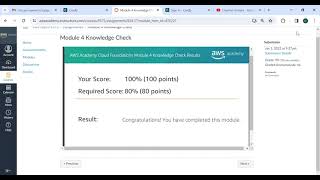 Module 4 Knowledge Check | AWS Academy Cloud Foundation | AWS Cloud Security | Direct Answers