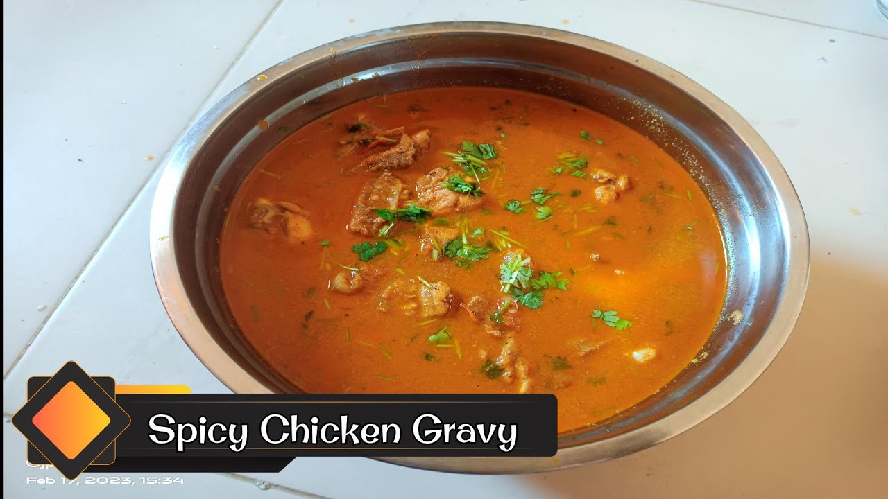 Spicy Chicken Gravy in tamil/Spicy Chicken Kulambu/Chicken Curry/Spicy