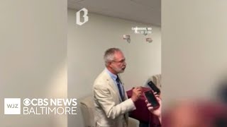 Rep. Andy Harris confronts student journalist over privacy law after debate