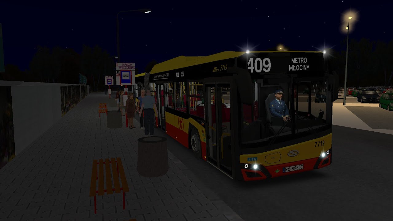 OMSI 2 Warszawa Bielany - linia 409 - Cm. Pół. Brama Zach. - Metro Młociny