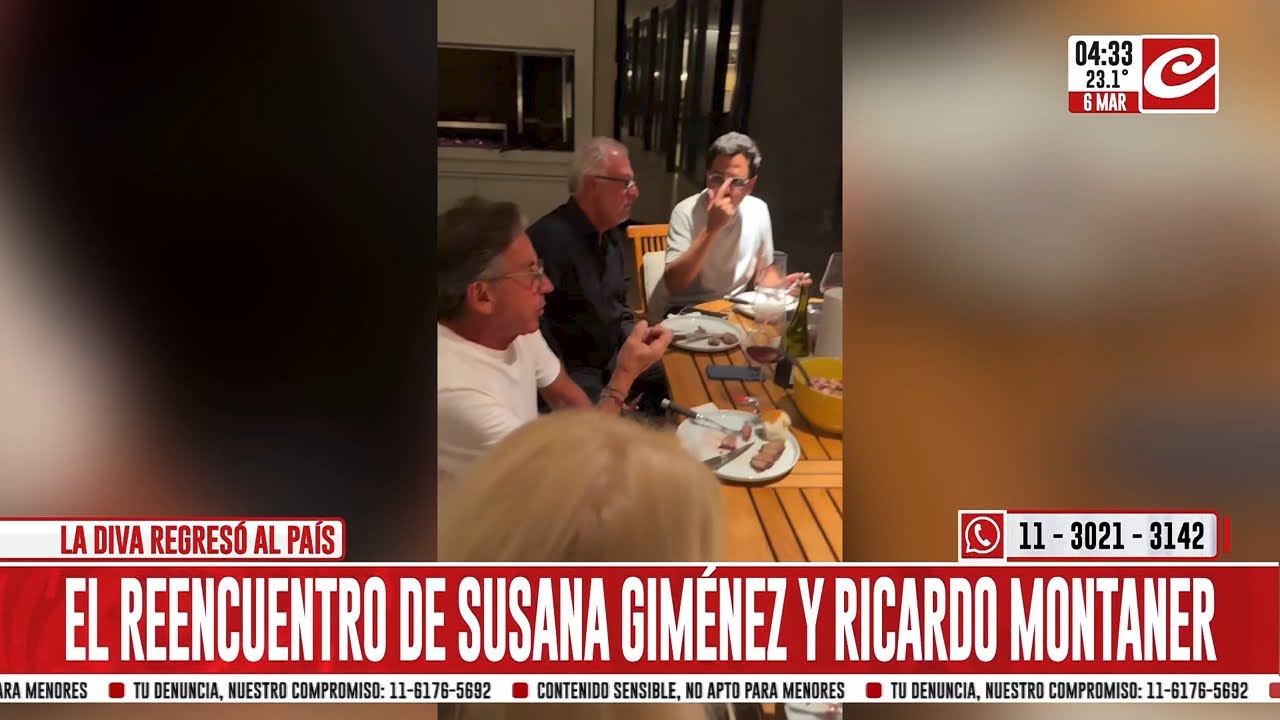 El asado de los famosos: el reencuentro de Susana Giménez y Ricardo Montaner